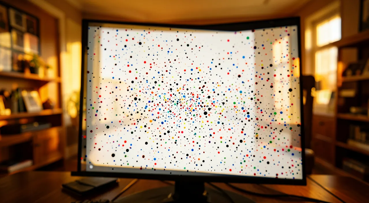 Stains or dead pixels on the screen