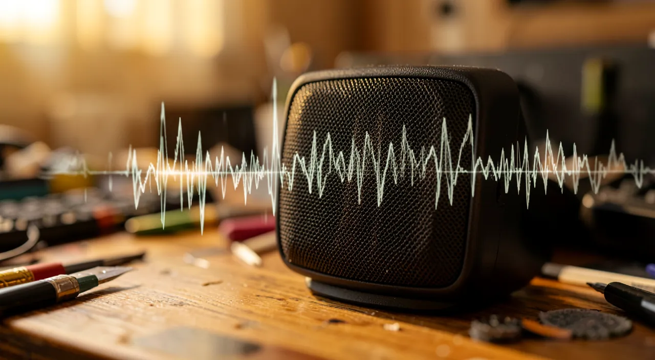 El sonido está saturado o chisporrotea