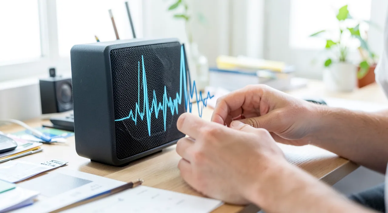 El sonido está saturado o chisporrotea