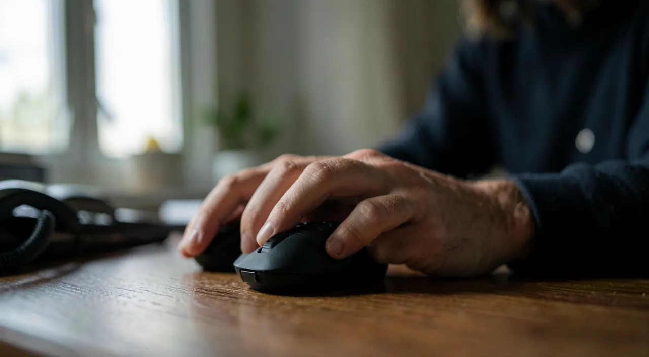 La souris saccade ou saute à l'écran