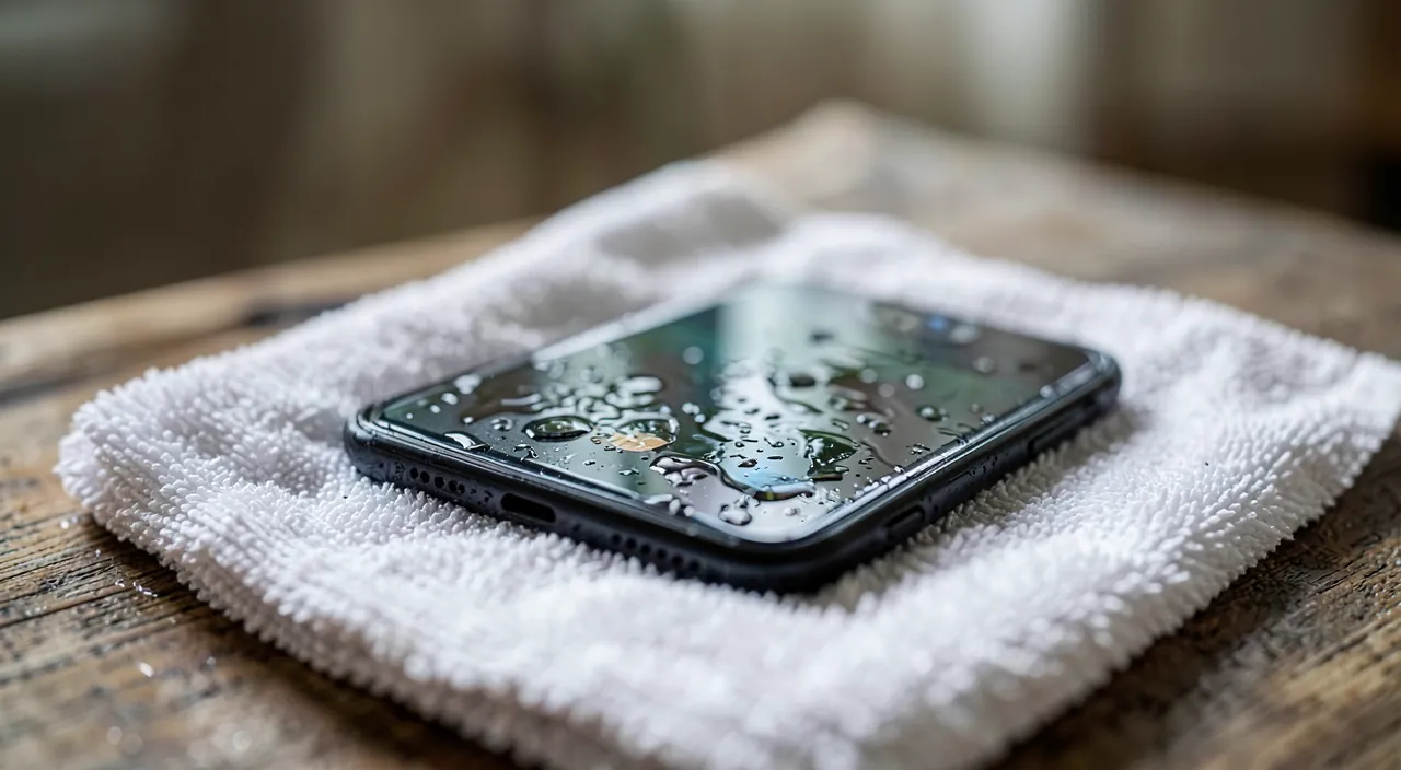Teléfono caído en agua: los buenos reflejos