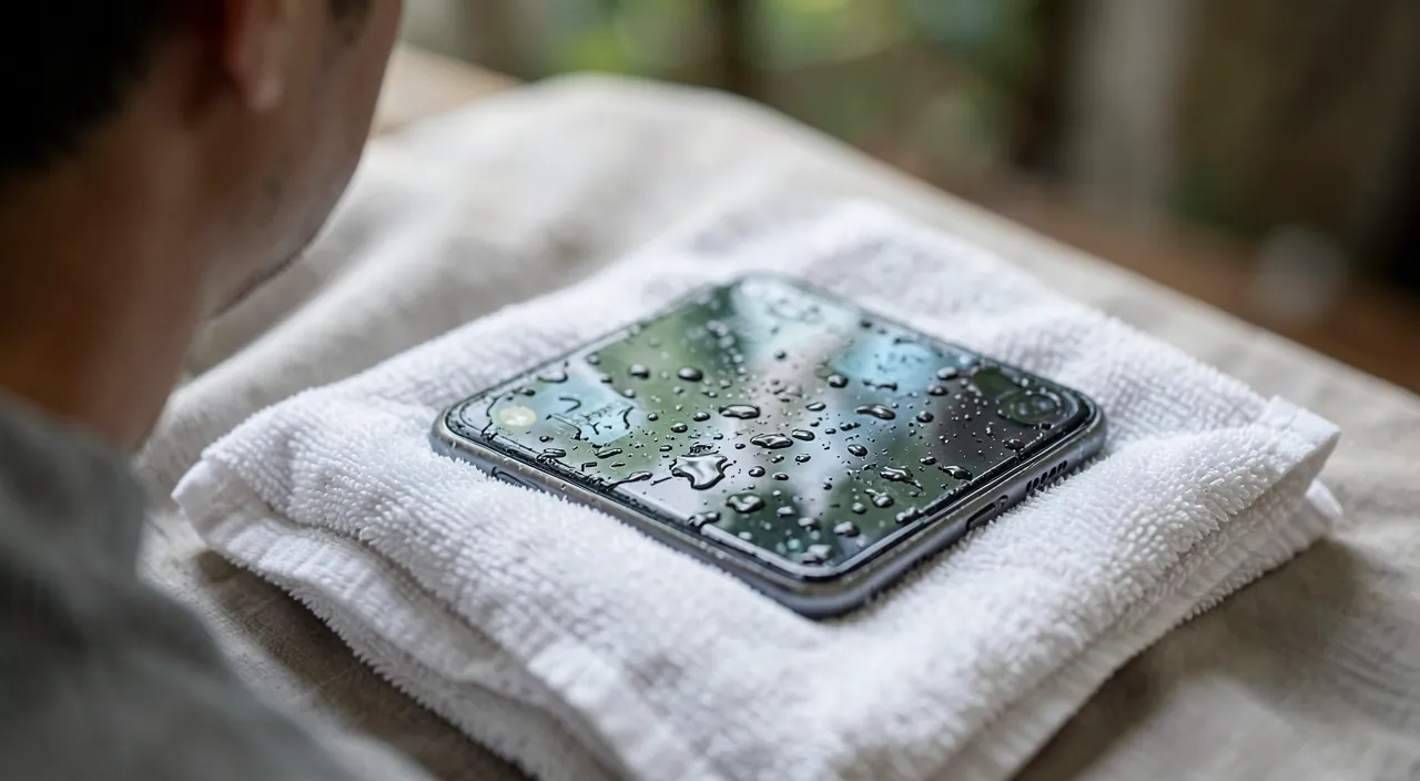 Téléphone tombé dans l'eau : les bons réflexes