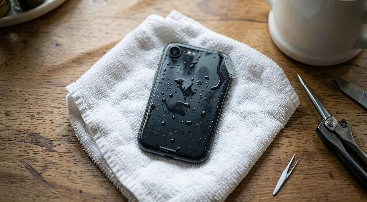 Téléphone tombé dans l'eau : les bons réflexes