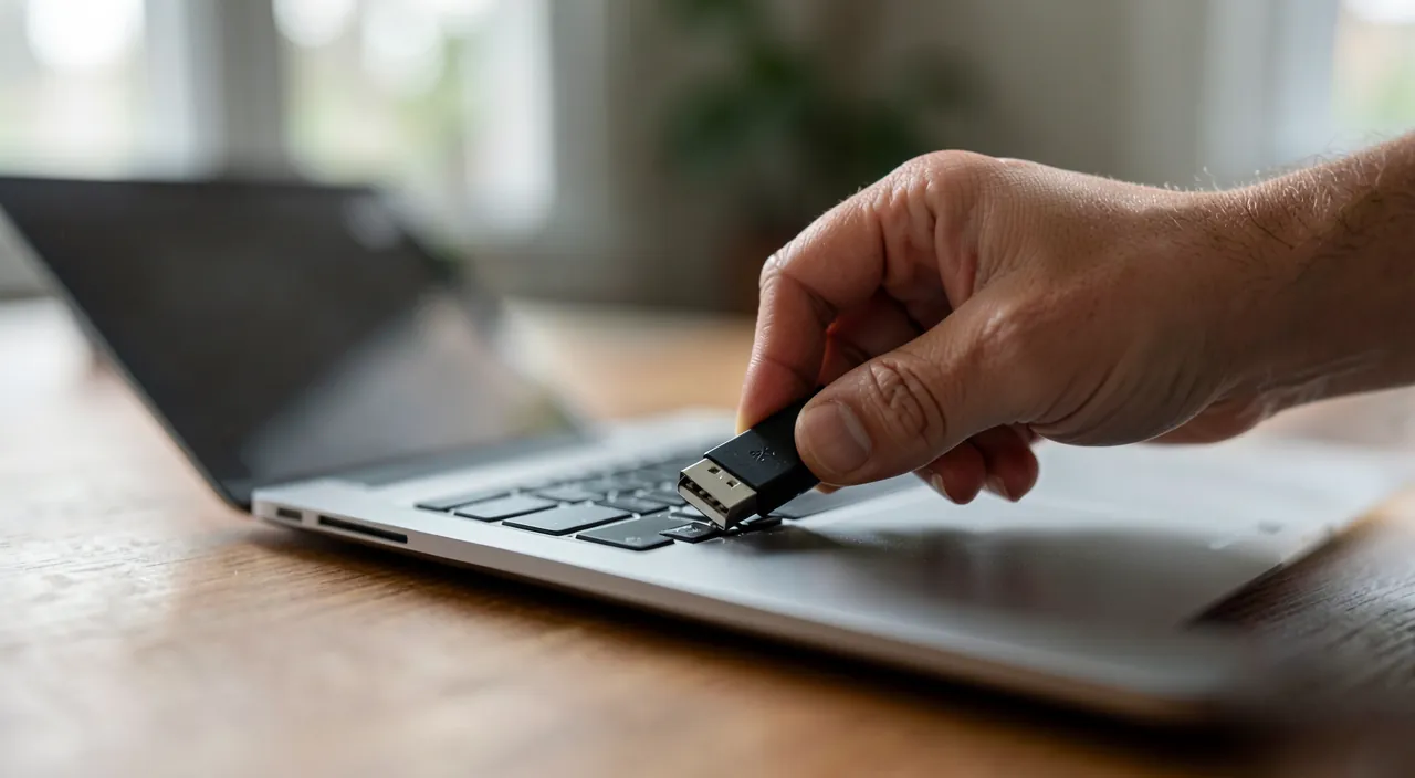 Une clé USB ou un disque non reconnu