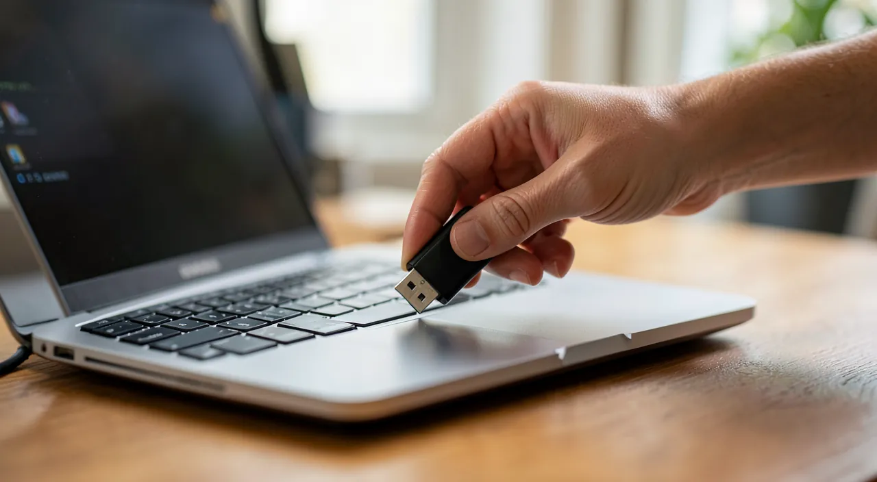 Une clé USB ou un disque non reconnu