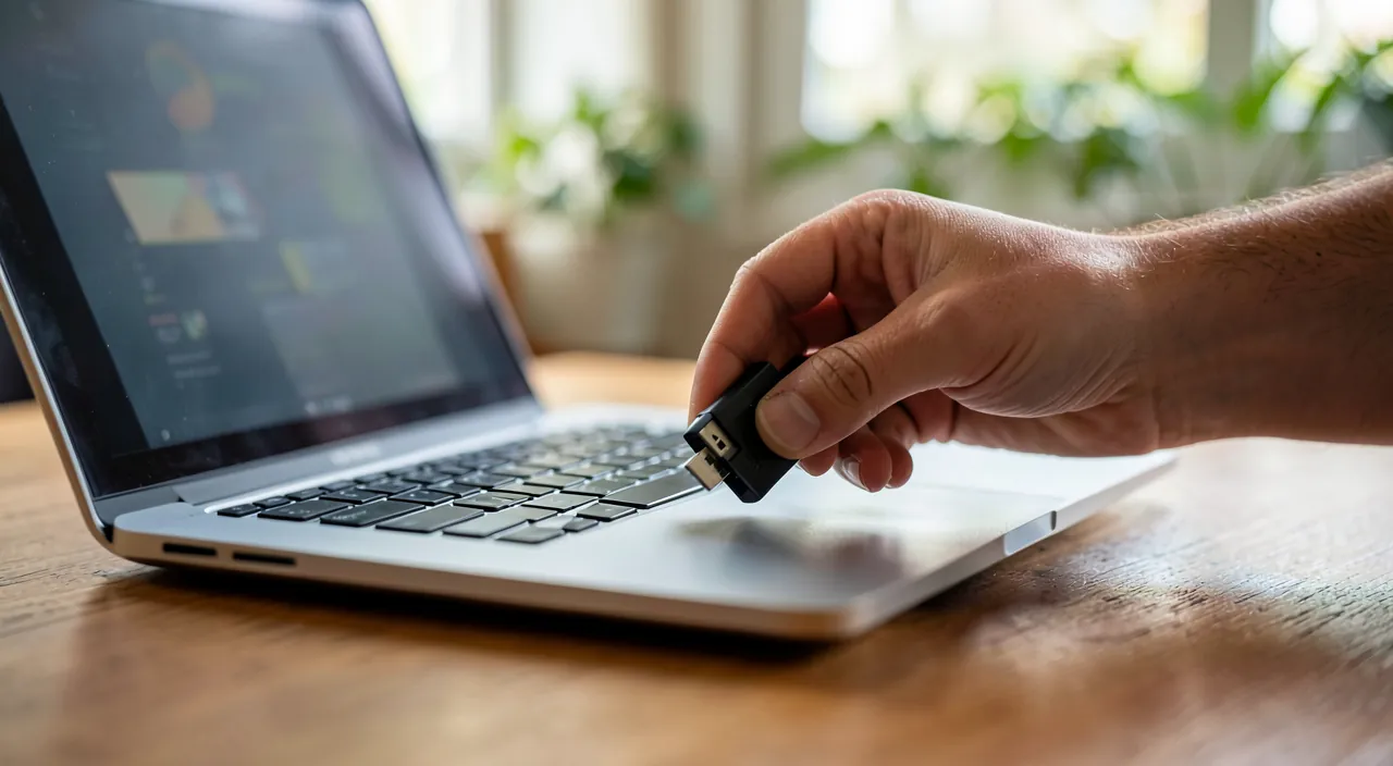 Une clé USB ou un disque non reconnu