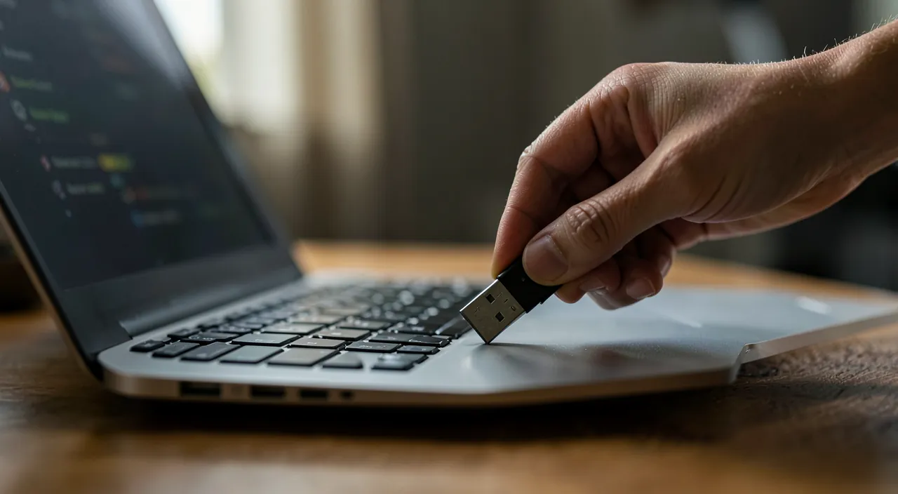 Une clé USB ou un disque non reconnu