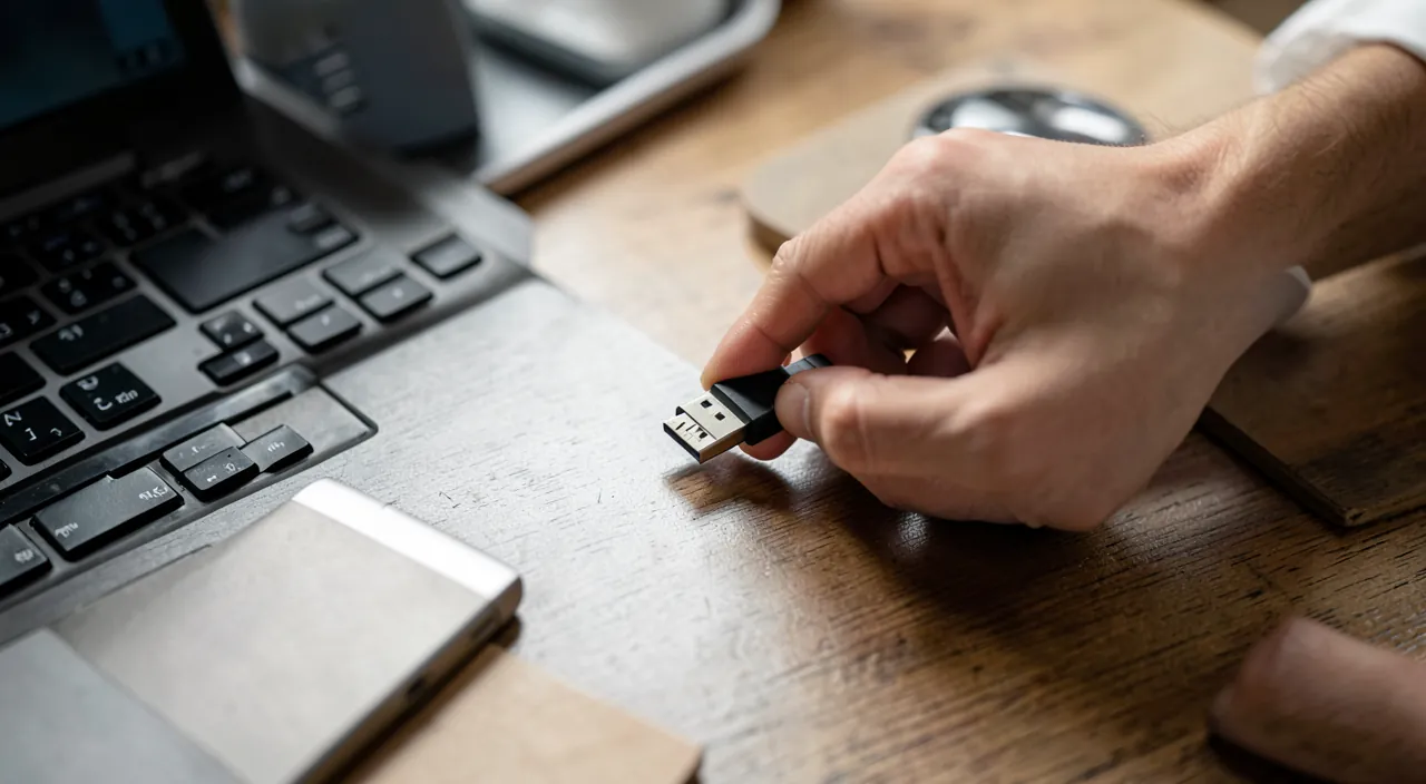 Une clé USB ou un disque non reconnu