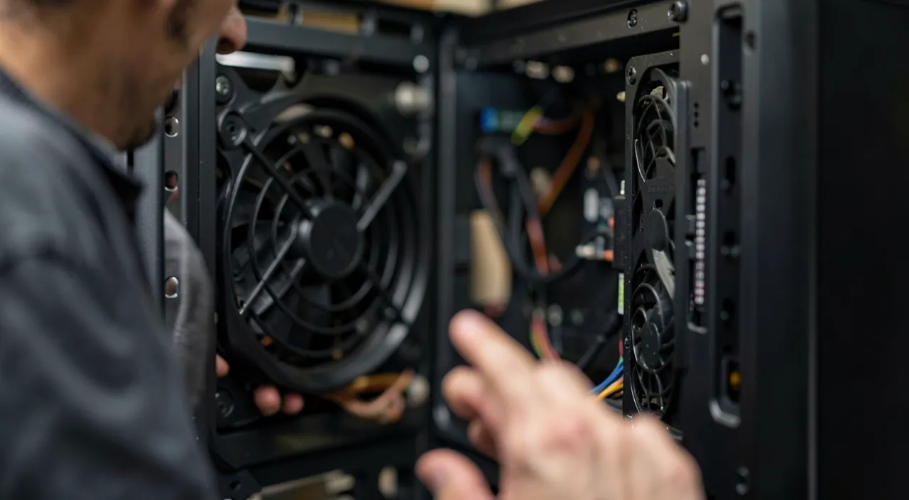 Noisy computer: fan and hard drive