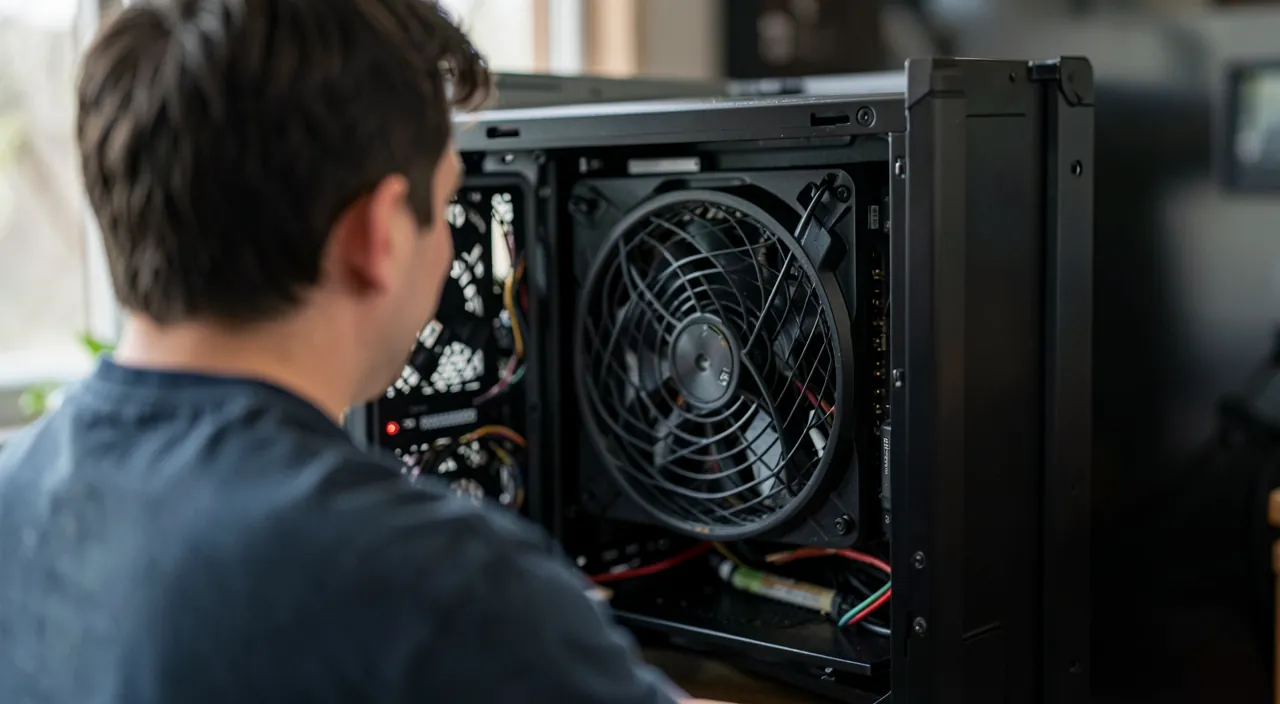 Noisy computer: fan and hard drive