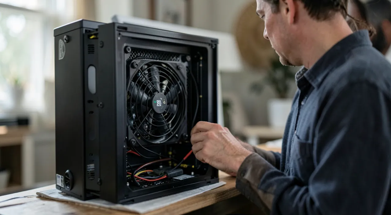 Noisy computer: fan and hard drive