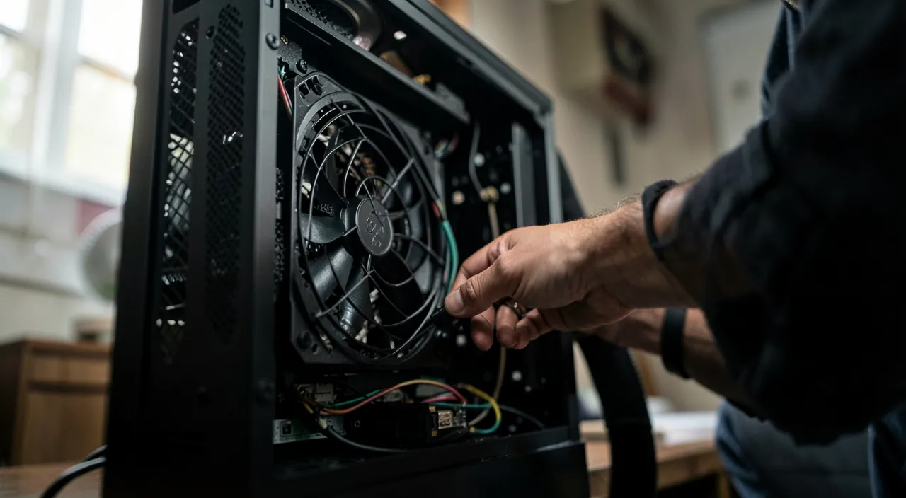 Noisy computer: fan and hard drive