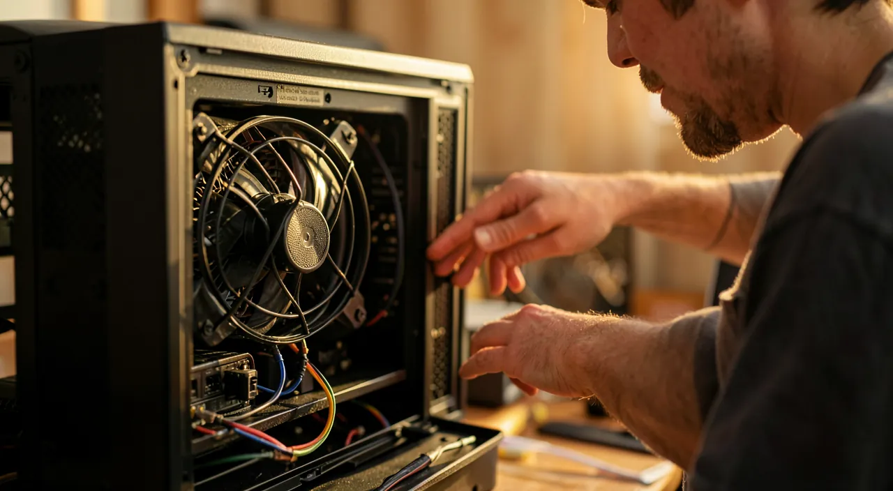 Noisy computer: fan and hard drive