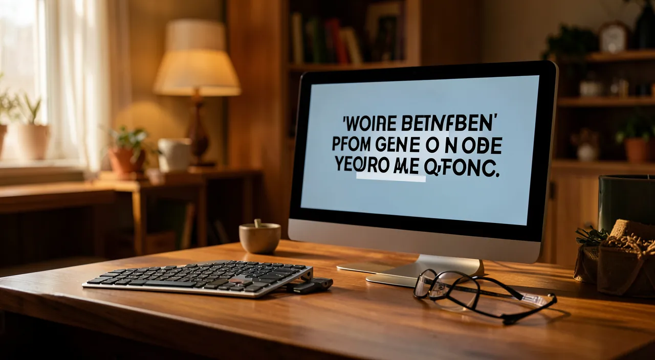 Enlarge the text on screen for better reading