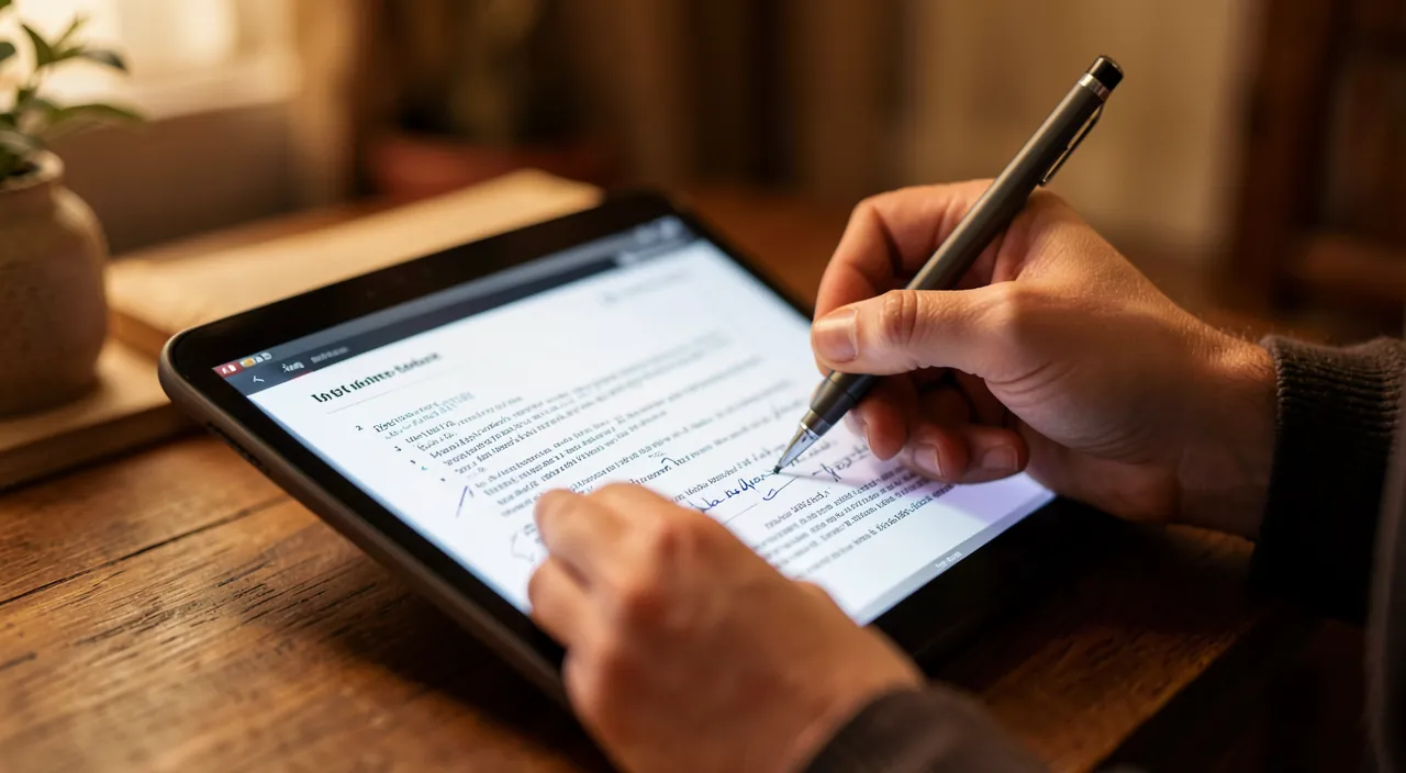 Annotate and highlight a PDF document