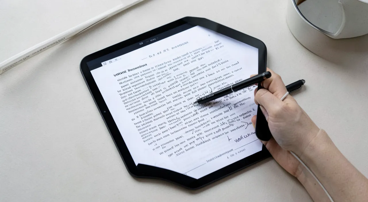 Annotate and highlight a PDF document
