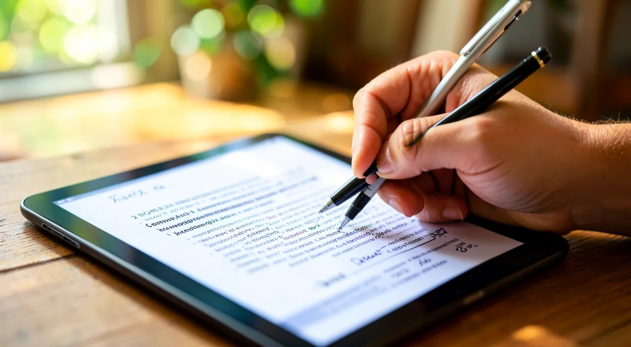Annotate and highlight a PDF document