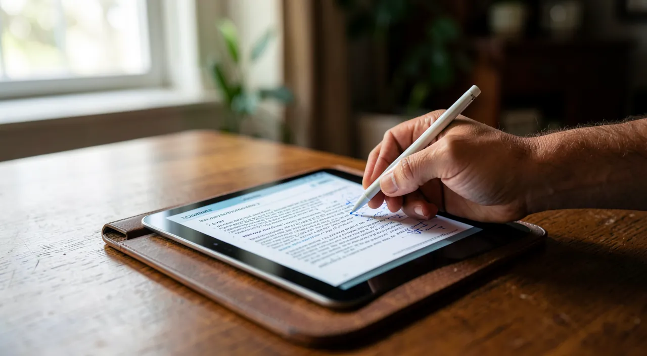 Annotate and highlight a PDF document