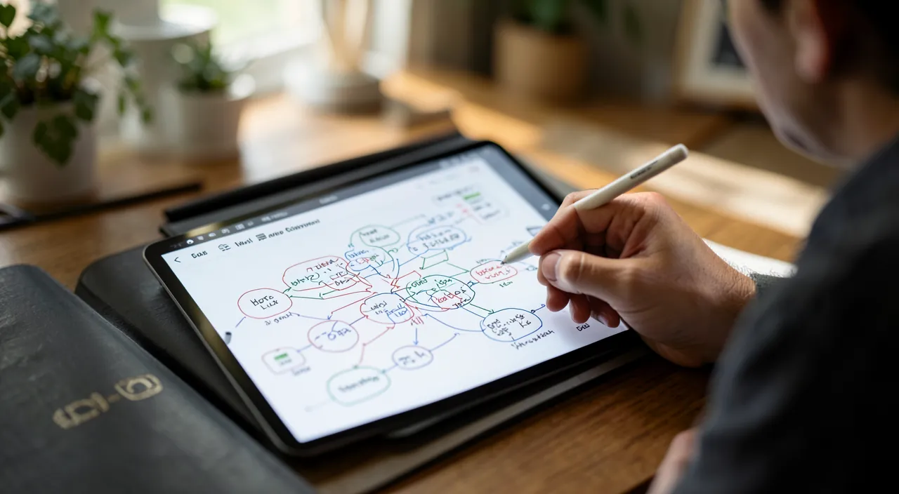 Structurer ses idées avec une carte mentale