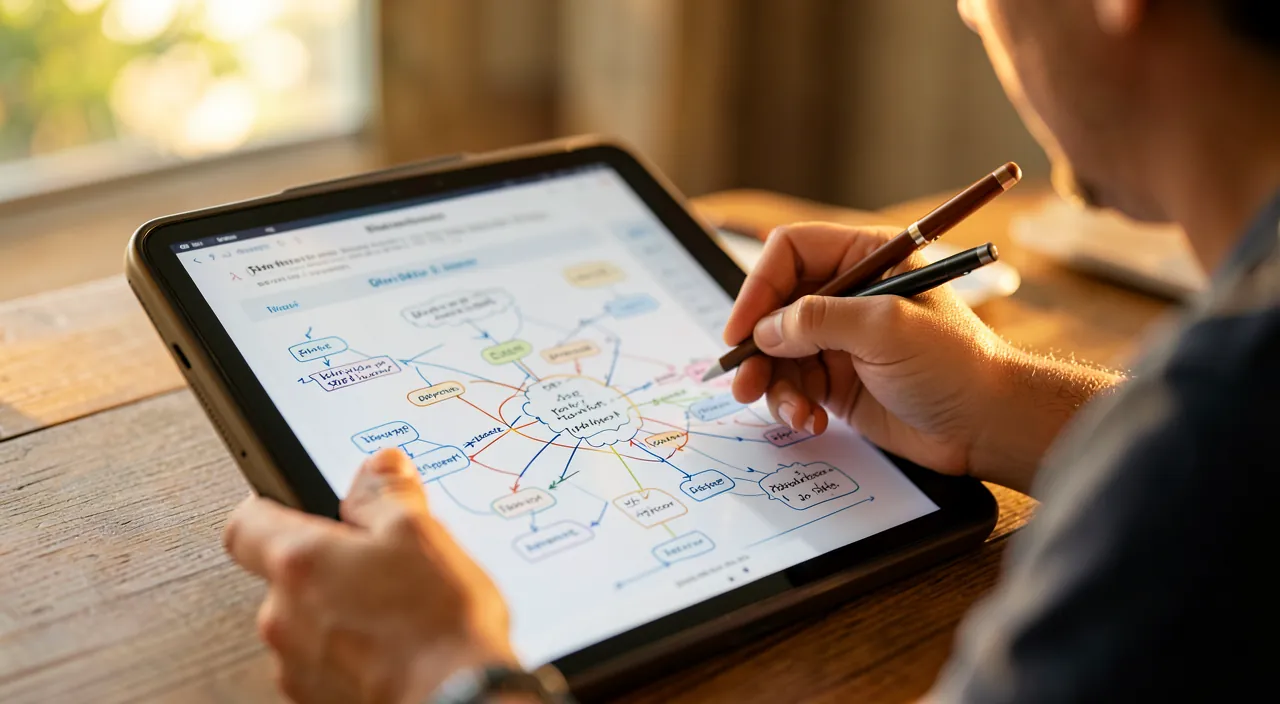 Structurer ses idées avec une carte mentale