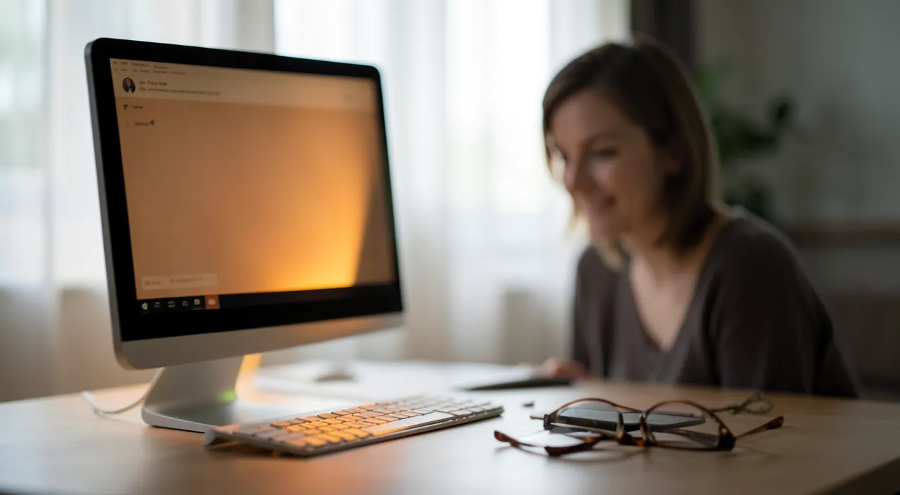 Adjusting your screen for eye comfort