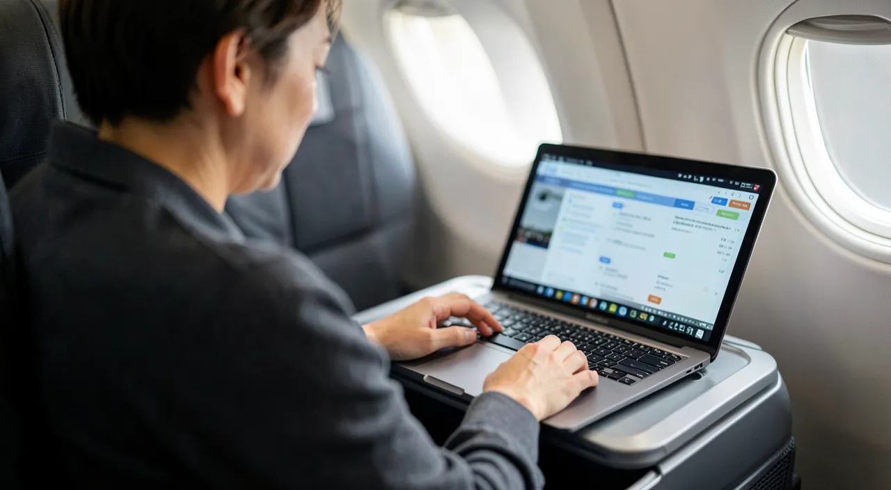 Travailler hors ligne : la productivité en mode avion