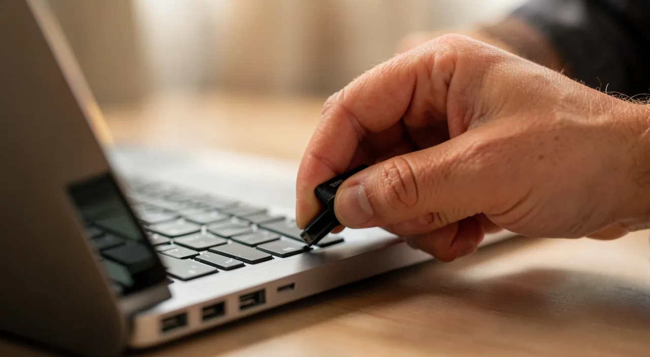 Guardar archivos en una USB