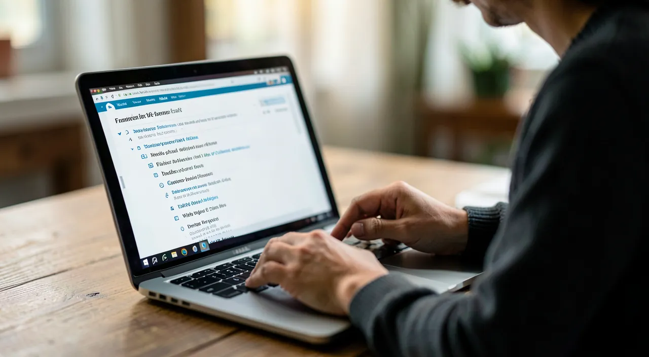 Eine FAQ-Seite, die vor der Frage beantwortet