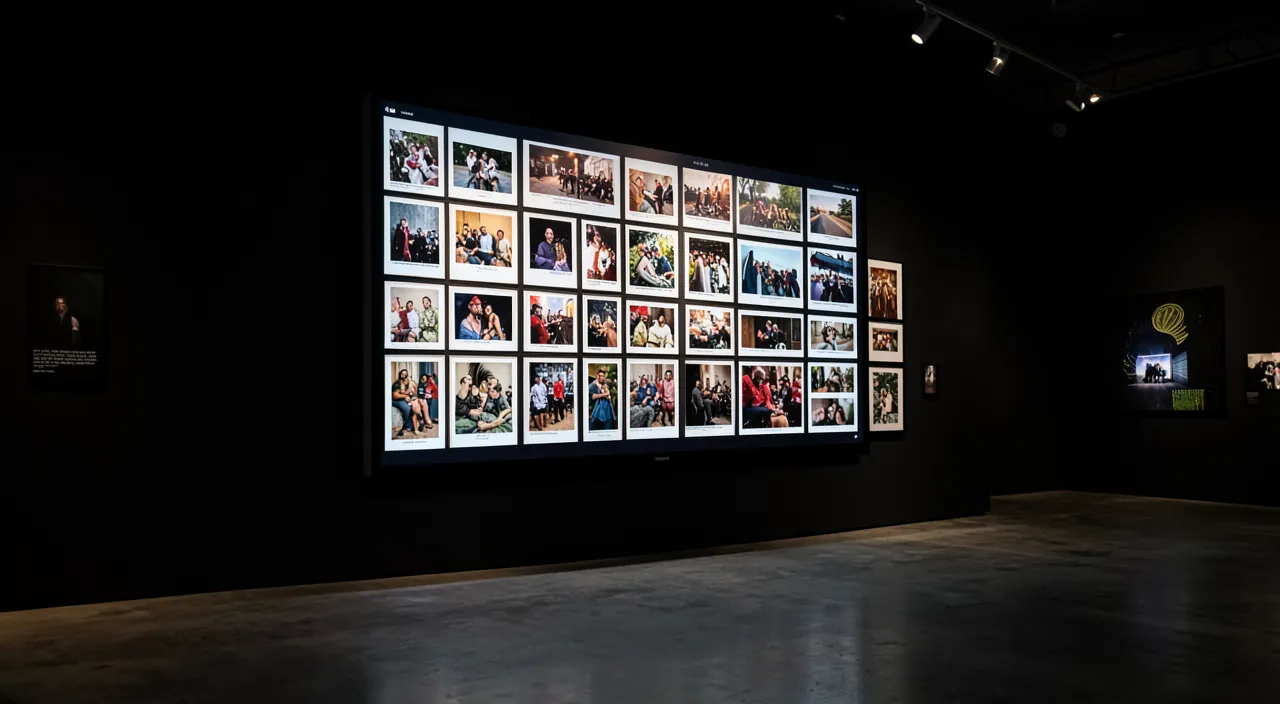 Präsentieren einer sorgfältig gestalteten Photo-Galerie