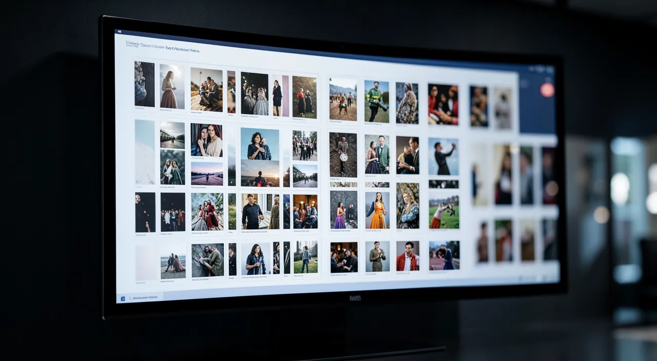 Presentar una galería de fotos cuidadosa