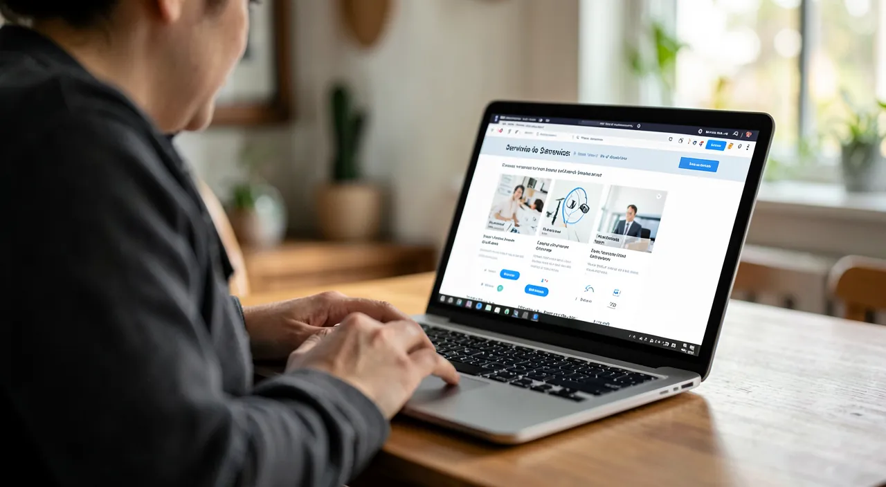 Présenter ses services sur une page dédiée