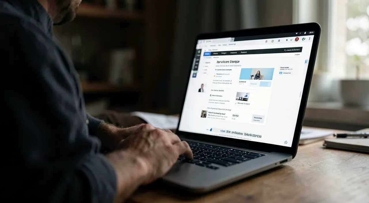 Présenter ses services sur une page dédiée