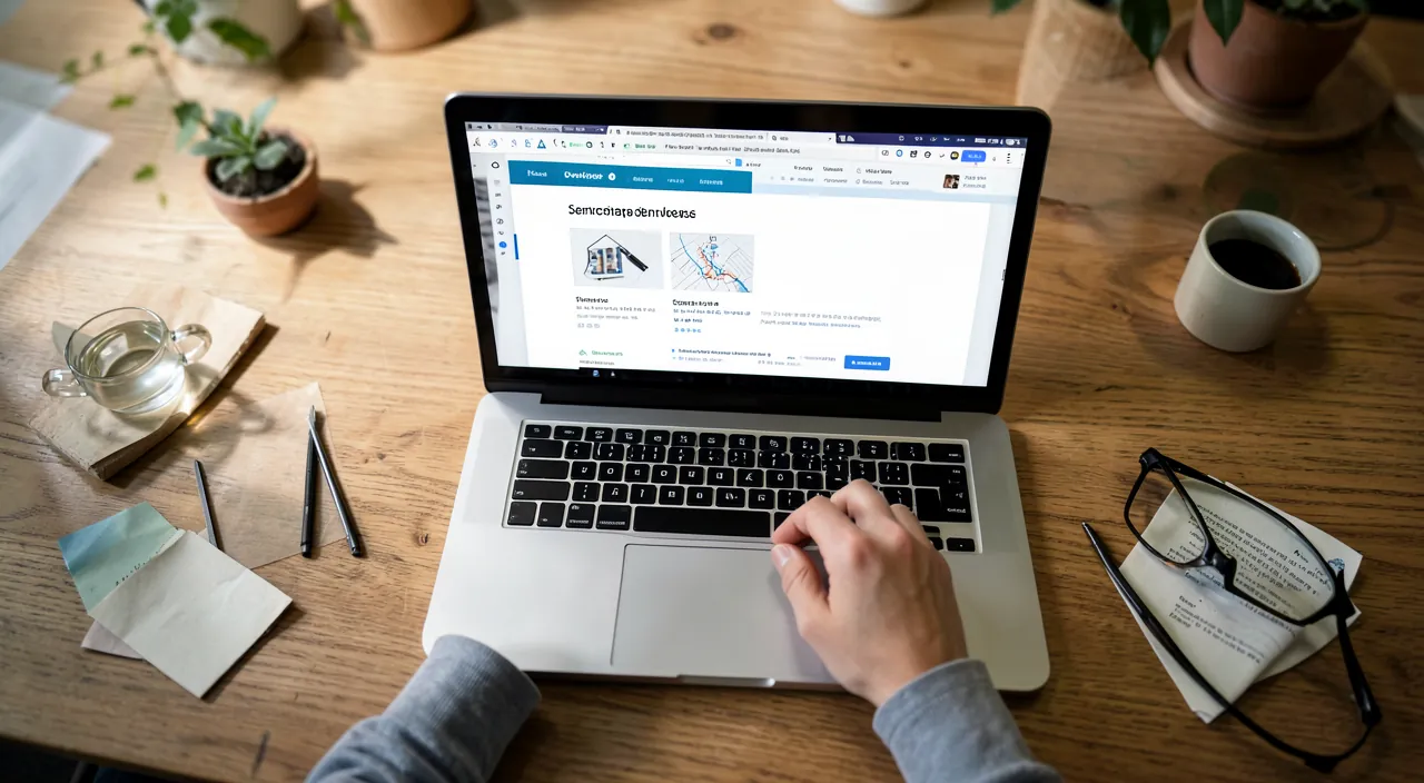 Présenter ses services sur une page dédiée